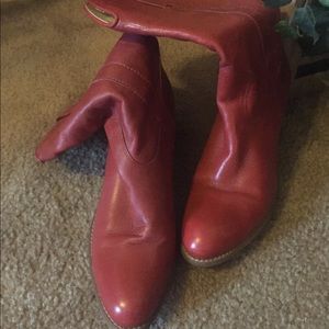 Jessica Simpson Red Cowboy Boots!